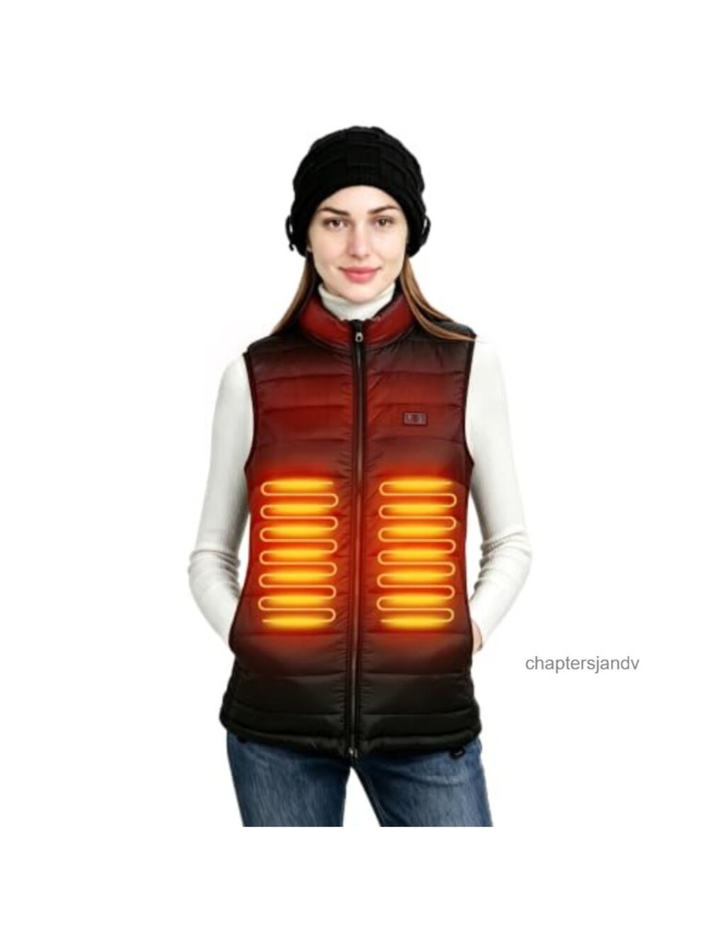 Loowoko Heated Vest Women Rechargeable Battery Pack Winter Outdoor